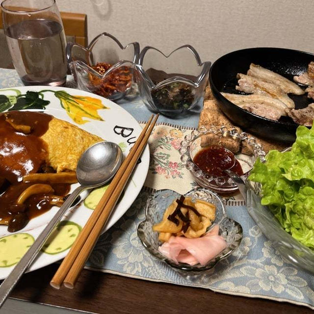 うちの晩ご飯でっせー