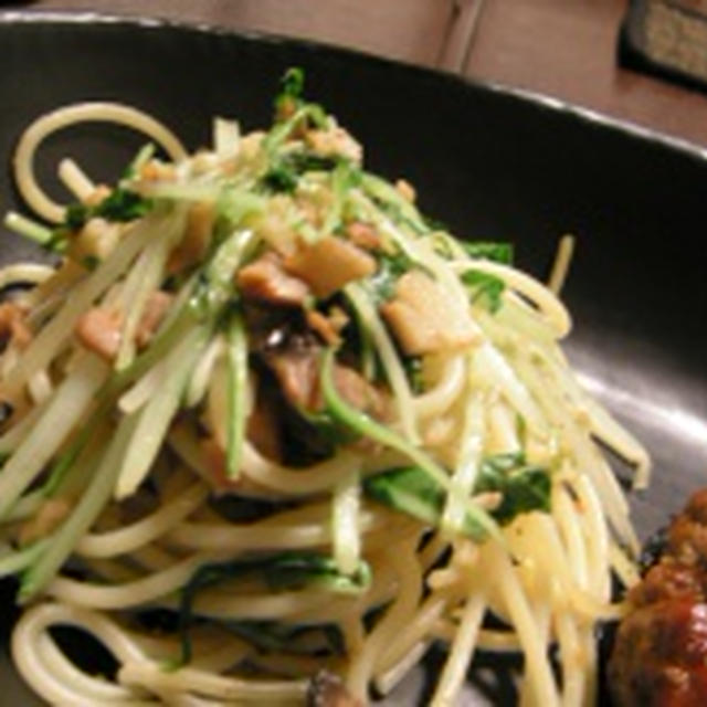 念願のへしこパスタ