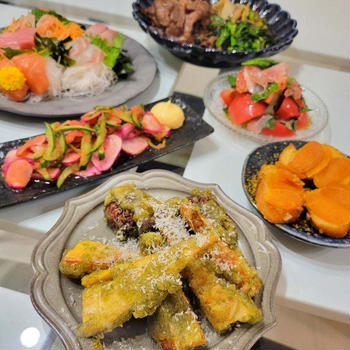 パッティの残りの材料で晩酌