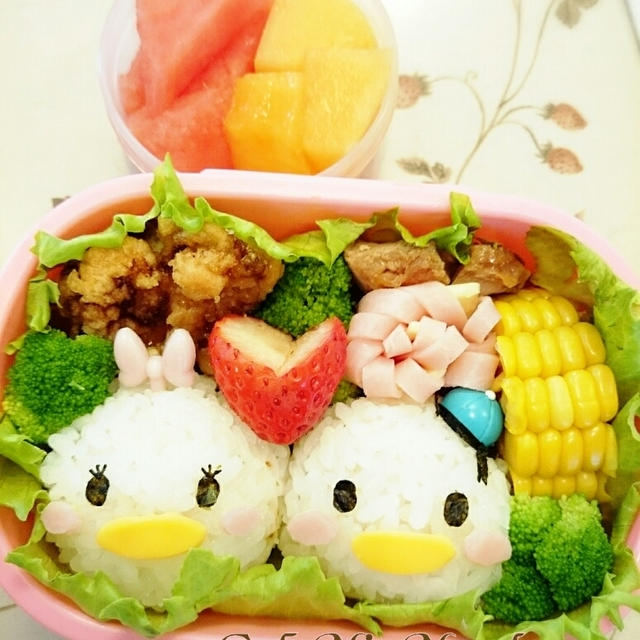 LINEツムツムのドナルド&デイジー❤幼稚園のお弁当