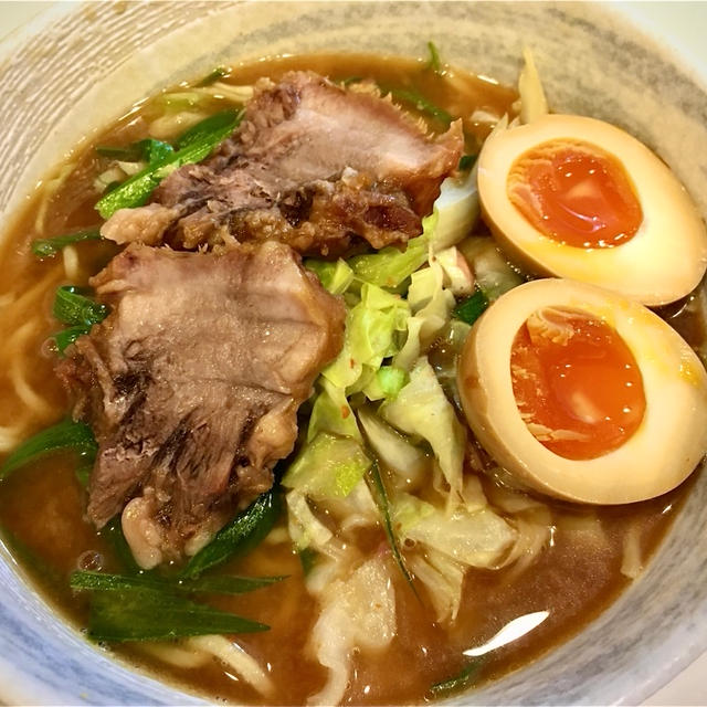 美味しい自家製『豚タンみそラーメン』