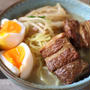 朝から豚の角煮ラーメン＼(^o^)／業務スーパーの豚バラブロックリピしてます♪