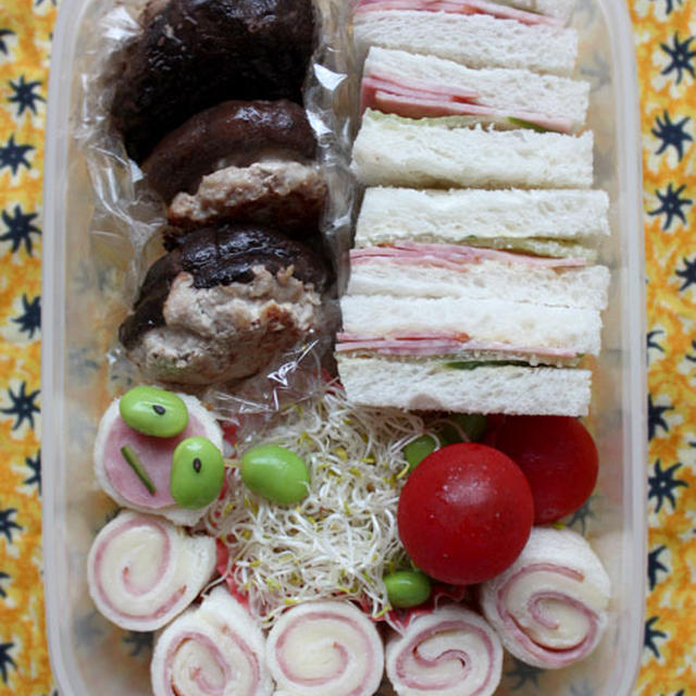 イモムシサンド-今日のお弁当