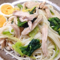 麺×追いがつおつゆ 鶏胸肉のあんが絡んだおうどん