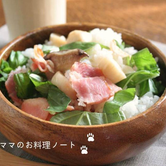 朝ごはん☆レモンバジルの炒めご飯