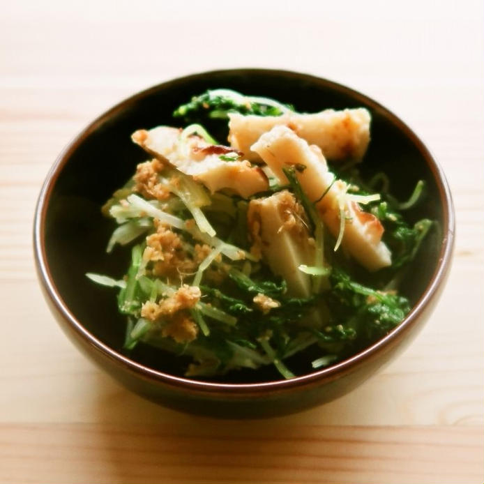 「水菜×ちくわ」の簡単レシピ10選！便利なサラダや副菜が目白押しの画像