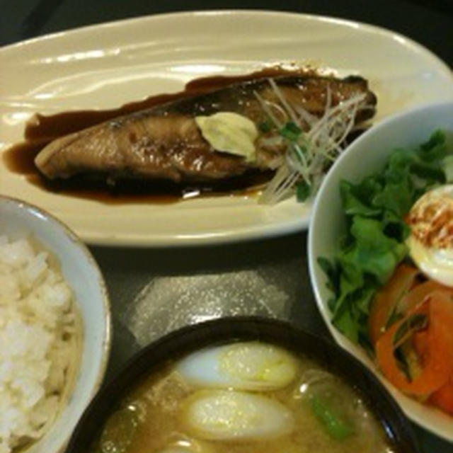 ブリの照り焼き&豚汁