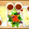 ブランチは、カレーとナンセットで