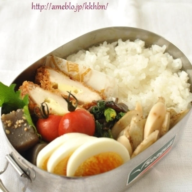 【チーズ入りチキンカツ弁当】