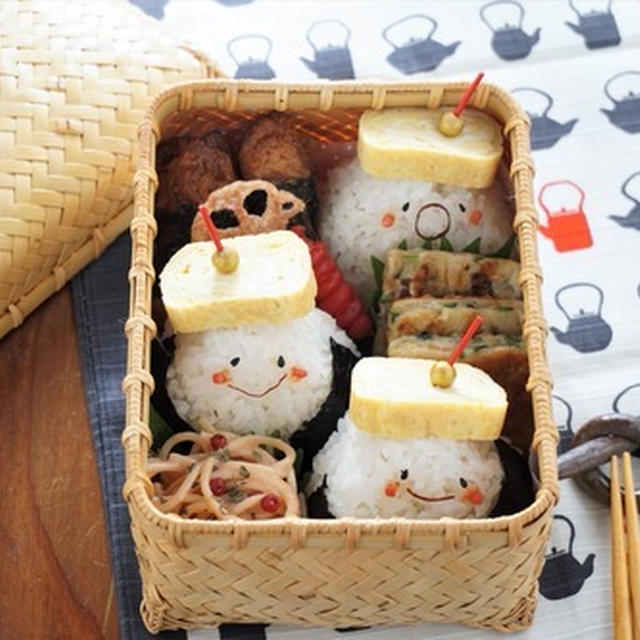 竹かごの「おにたま弁当」