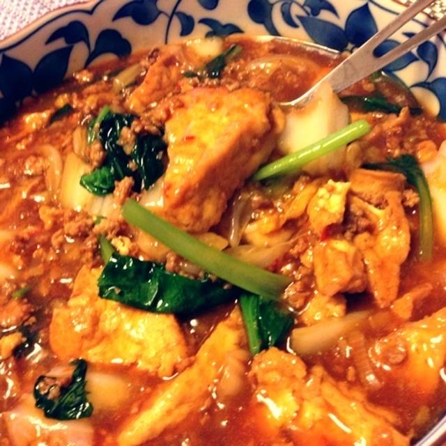 厚揚げをつかわないで、お豆腐ほわほわ〜うちの家常（ジャージャン）豆腐(^O^)／