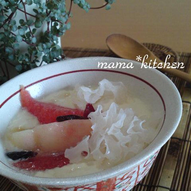 【クランベリー】レンジで簡単アジアンスイーツ*豆腐花