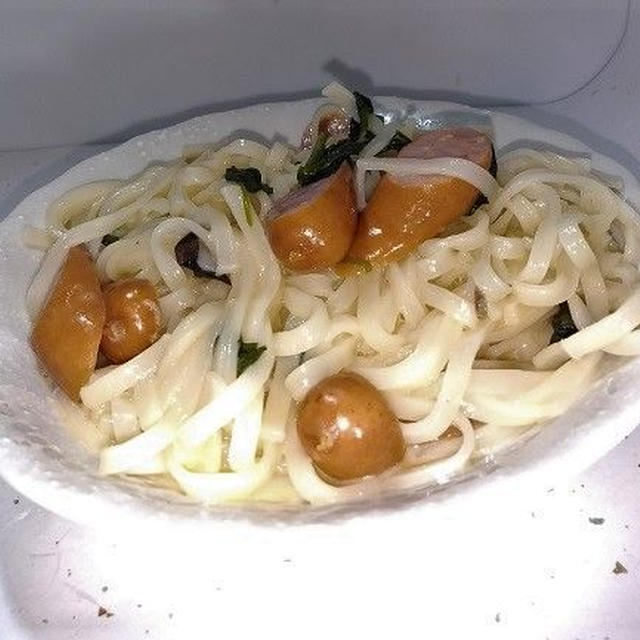 なんちゃってカルボナーラうどん