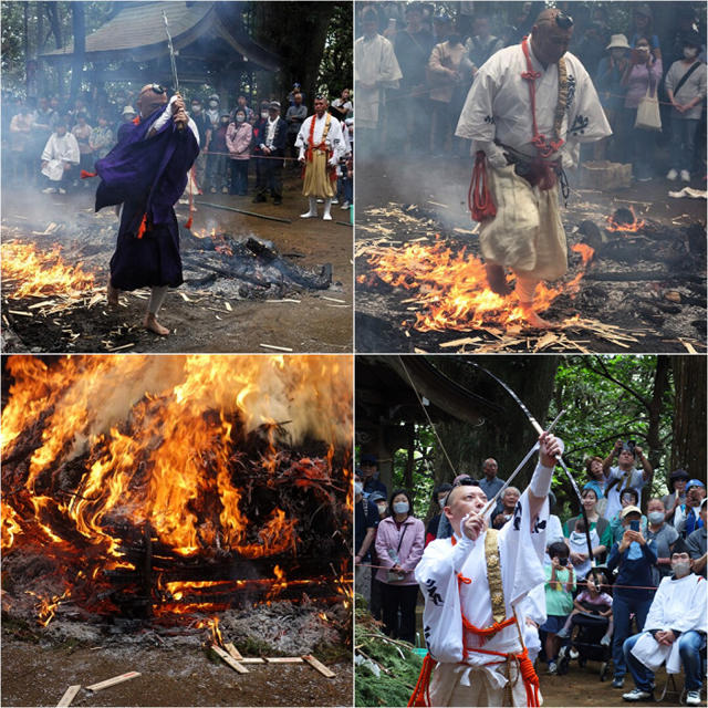 ■八菅神社例大祭「火渡り」【２０２５・３／２８日　急に雨が上げり開催の花火が♪！！】
