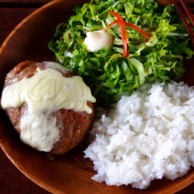 【マイファイナルめし！（人生最後の日に食べたいめし）】びっくりドンキーのチーズバーグディッシュ的なものを作ってみた。