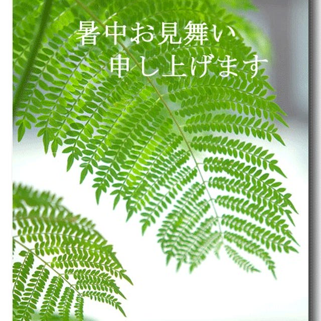 暑中お見舞い申し上げます