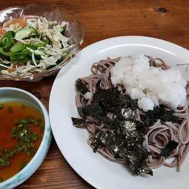 おろし蕎麦。寿司屋さんの飲み会