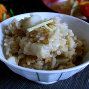 トピナンブール　菊芋の炊き込み御飯　Jerusalem artichokes &  Ginger Rice