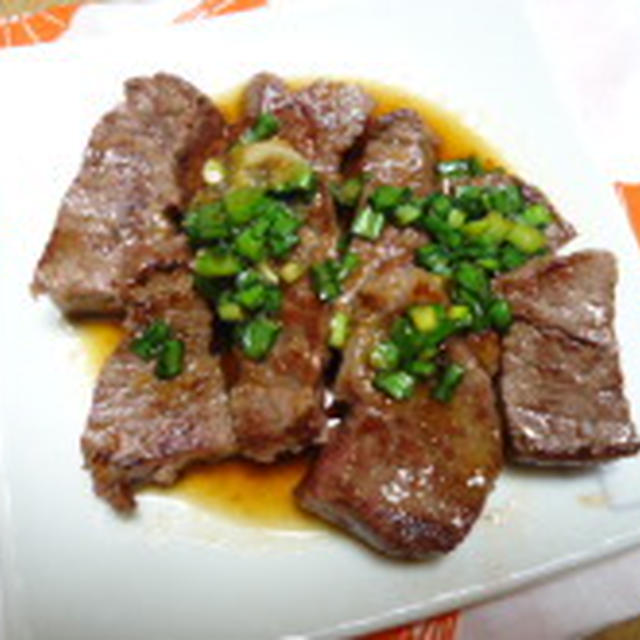 さっぱり香味ダレのヒレステーキ