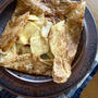 Galette de sarrasin au pommes, sirop de erable et cannelle