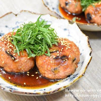 【アンバサダー】ごろっと茄子入りハンバーグ