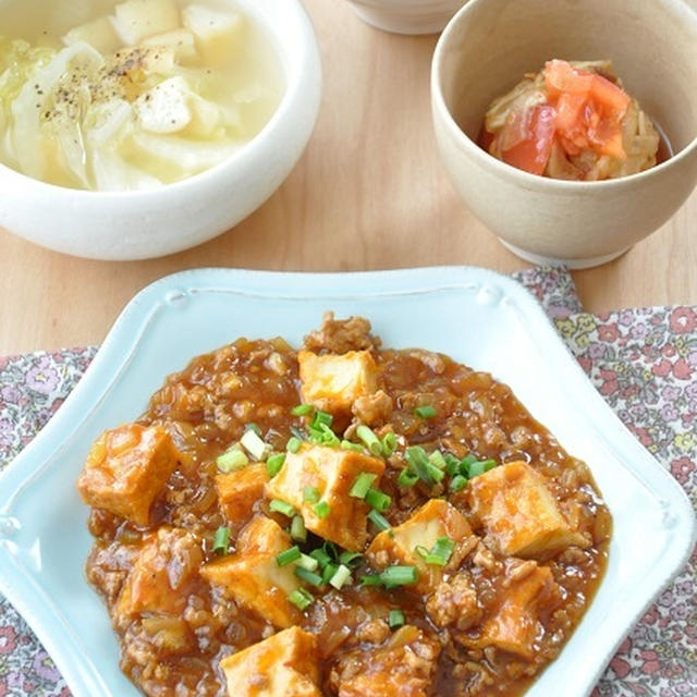 食費節約♡安くておいしい！わが家で人気の「麻婆厚揚げ」献立