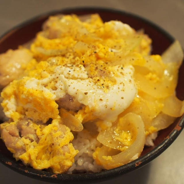 山椒を添えて☆とろとろ親子丼