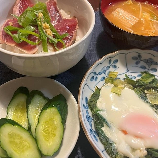 病、進行中ですが＆カツオのたたきどんぶり