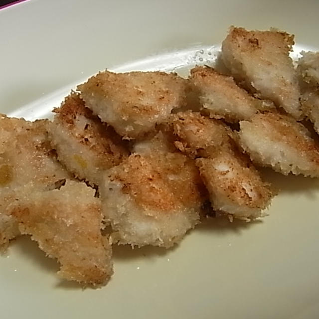 鶏むね肉の柚子こしょうパン粉焼き