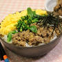 ruhru(ルール)フライパンでHAPPY朝ごはん♡鯖の水煮缶生姜そぼろ丼