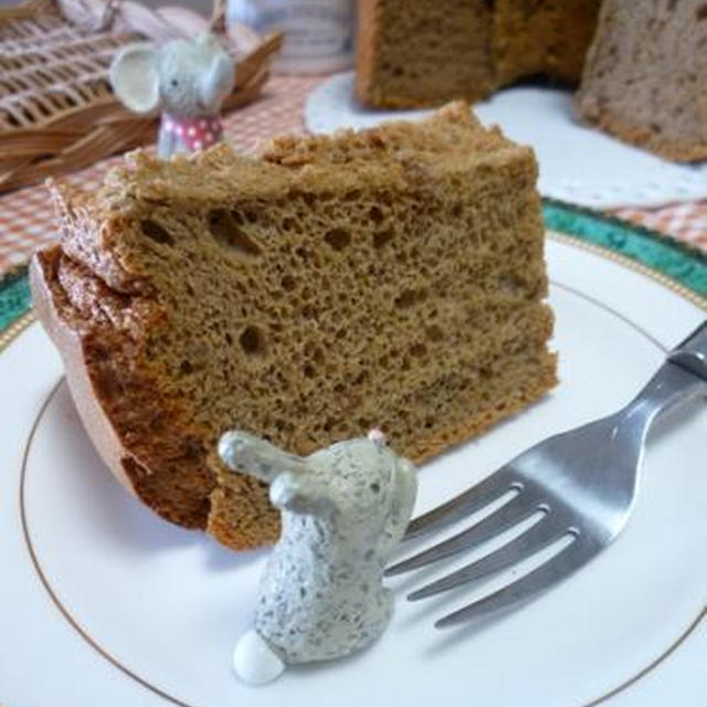 コーヒー＆ナッツのシフォンケーキ作りました！