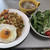 カレー炒飯と菊菜のサラダ。湯たんぽ復活