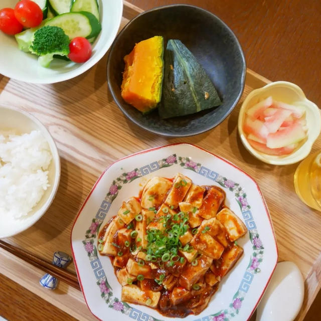 スイカの簡単お漬け物と晩ごはん