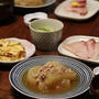 大根の鶏そぼろ煮 と 白菜の塩煮。