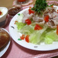 梅ダレで食べる豚しゃぶサラダ☆