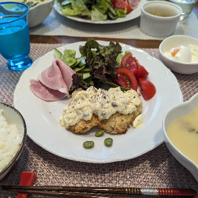 揚げないアジフライとスペイバーン