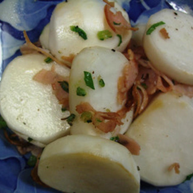 かぶとベーコンの炒め物