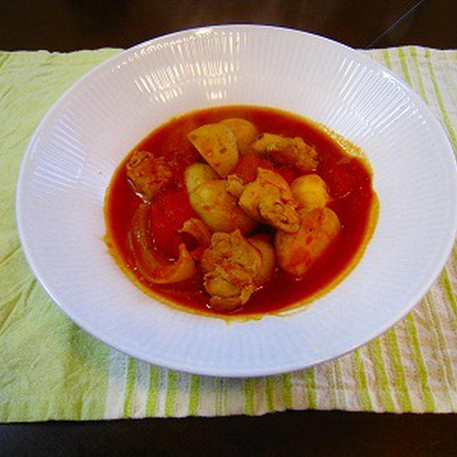 鶏肉のトマト煮込み