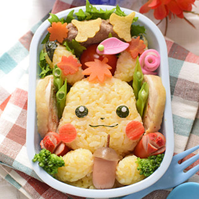 キャラ弁 ピカチュウの紅葉弁当 By みほちんさん レシピブログ 料理ブログのレシピ満載