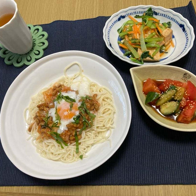 納豆とキムチで〜麺！(レシピ有り)とショックな出来事。