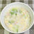 卵とハムとレタスの中華おじや（雑炊）