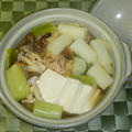 鮭缶と白菜の鍋