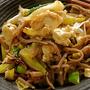 崩し豆腐の葱焼きそば