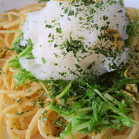 大根水菜ペペロンチーニ マ・マー早ゆで3分スパゲティミニ1.6ｍｍ＆あえるだけパスタソースペペロン