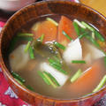 風邪で咳がひどい私・・・”れんこん、昆布、トマトのスープ”で元気になろう！ by chiichanさん