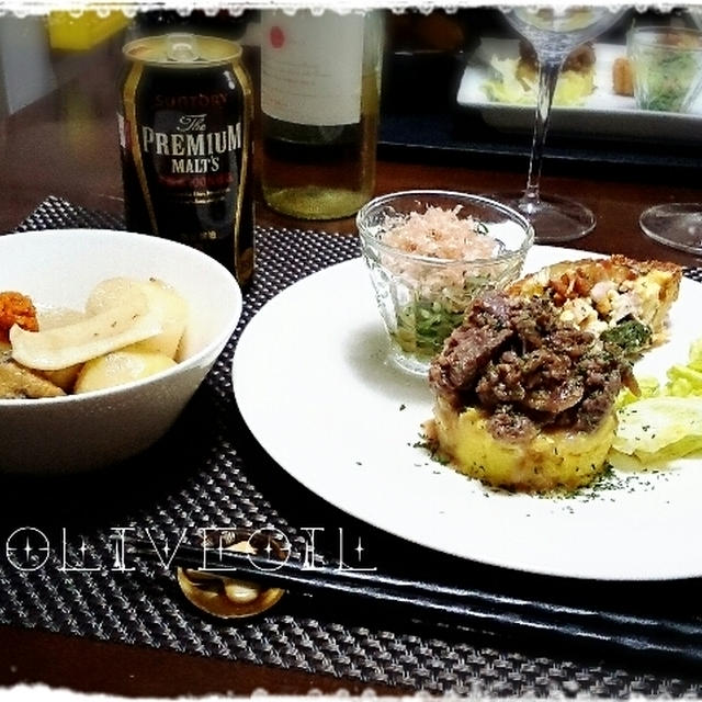 コストコのプルコギにカレー風味のマッシュポテト添えとか人気のちくわぶとか。