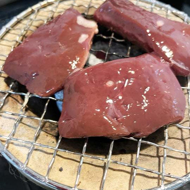 牛レバーを焼く 〜おひとりさま七輪〜