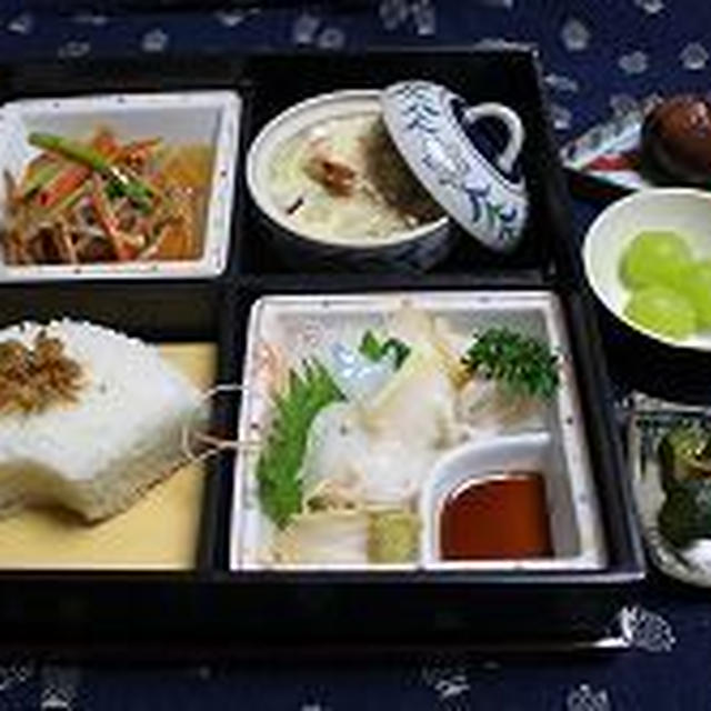 松花堂で晩ご飯