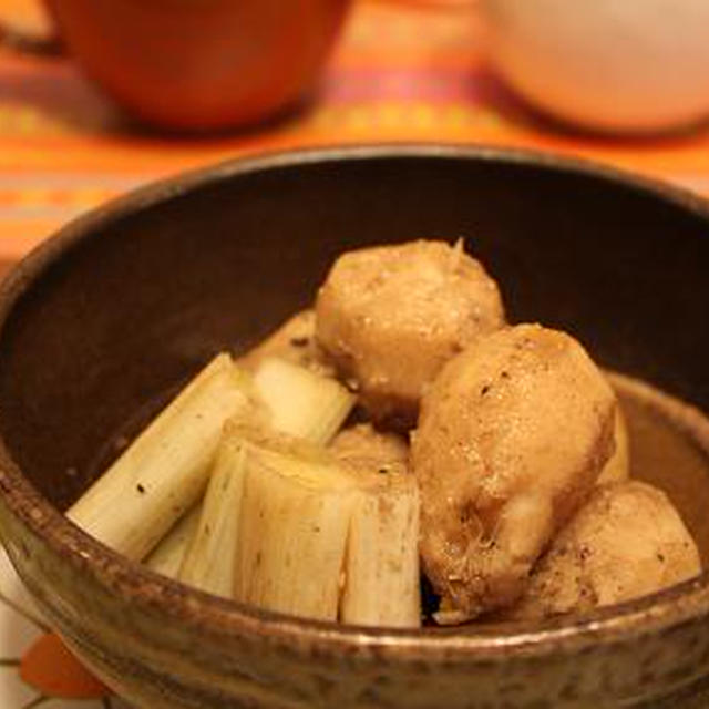 里芋に胡麻味噌