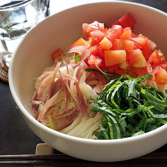 コッテリさわやか。ツナとトマトの素麺